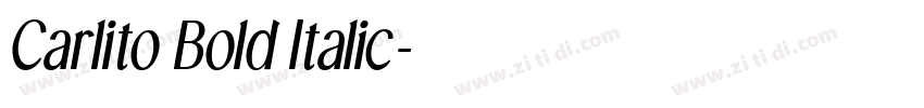 Carlito Bold Italic字体转换